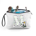 ARIOSEY Soccer Gifts Personalized Soccer Ball Cosmetic Bag for Purse Birthday Inspirational Gifts for Girls Women Team Coach Mom Stuff Travel Organizer,Christmas-M