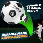 PlayBolt Soccer Ball Size 5 - Premium PVC Leather Cover - Official Size & Weight Soccer Balls with Pump - Training, Practice, Match & Game Ball for Kids, Teens & Adults (Pack of 4)