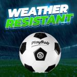 PlayBolt Soccer Ball Size 5 - Premium PVC Leather Cover - Official Size & Weight Soccer Balls with Pump - Training, Practice, Match & Game Ball for Kids, Teens & Adults (Pack of 4)