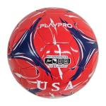 PLAYPRO Country Training Soccer Ball - Elite Edition - for All Ages - Size 2, 3, 4 and 5 (USA - RED, 5)