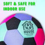 U Scored Sports in The House Soccer Ball - Indoor Size 4 Padded Soccer Ball for Girls (Ages 3+), Boys (Ages 3+) & Adults - Bring Soccer Practice Home - Perfect for Juggling - Gift for Soccer Player