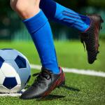 DREAM PAIRS Men's Firm Ground Soccer Cleats Shoes,Size 8.5,Black/Red,MEGA-1