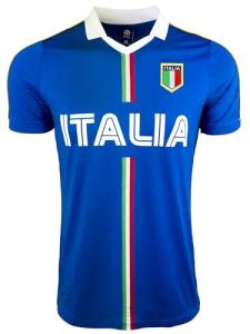Men's Italy Short Sleeve Shirt, Italia Classic Performance Jersey (AM) Blue