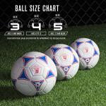 GoSports Premier Soccer Ball with Premium Pump 6 Pack, Size 5