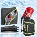 Ciihars Soccer Backpack,Soccer Bag with Ball Holder,Sport Equipment Bags Includes Separate Cleat Shoe and Ball Compartment Fit Basketball Volleyball Football (BLACK GREEN)