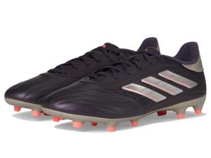 adidas Unisex-Adult Copa Pure II League Firm Ground, Aurora Black/Platin Metallic/Turbo, 9