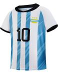 WISHOME Boys Soccer Jersey Blue #10 Kids & Youth Sports Fan Jerseys Football Training Clothes for 4-14 Years