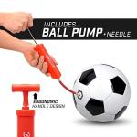 GoSports Classic Soccer Ball 6 Pack - Size 4 - with Premium Pump and Carrying Bag