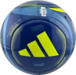 adidas Unisex-Adult Messi Club Soccer Ball, Team Royal Blue/Semi Blue Burst/Solar Yellow, 4