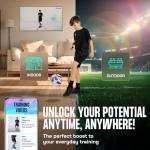 SenseBall Soccer Ball & App All-Level Size 3 | Daily Training Equipment for Young Players | Improve Skills & Control with Professional Soccer Coach Program 50+ Exercise Videos