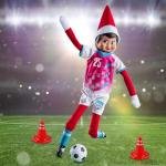 The Elf on the Shelf Polar Props North Pole Pitch Kit - 11-in-1 Elf Props and Accessories for Easy Sporty Soccer Elf Scenes - Scout Elf Not Included