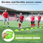 6x4 FT Kids Soccer Goals for Backyard - 2 Pack Soccer Nets Ski Skins, Portable Pop Up Goal Set Includes Training Mat, Cones, Target - Soccer Training Equipment Gift for Boys/Girls Ages 3-12