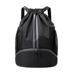 JELUTAR Drawstring Backpack Gym Bag with Shoes Compartment for Soccer, Basketball, Swim, Water-Resistant String Backpack Beach Cinch for Women Men