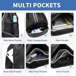 JELUTAR Drawstring Backpack Gym Bag with Shoes Compartment for Soccer, Basketball, Swim, Water-Resistant String Backpack Beach Cinch for Women Men