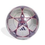 adidas Unisex-Adult UEFA Champions League Club Soccer Ball, Silver Metallic/Dark Purple/Turbo, 5