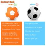 BYAOSUN Curve Soccer Ball Size 4, Swerve Soft Balls for Outdoor and Indoor,Size 4 Soccer Ball for Boys and Girls