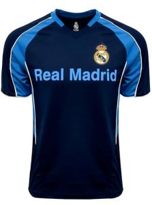 Boy's Real Madrid Performance Jersey, Youth Sizes Licensed R. Madrid Shirt (YL) Blue