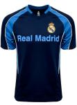 Boy's Real Madrid Performance Jersey, Youth Sizes Licensed R. Madrid Shirt (YL) Blue