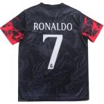 Pitch and Trek Ronaldo Madrid #7 Special Dragon Limited Edition Kids Soccer Jersey Shirts Football Futbol Socks Gift Set Youth Sizes(Black,26)