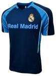 Boy's Real Madrid Performance Jersey, Youth Sizes Licensed R. Madrid Shirt (YL) Blue