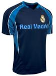 Boy's Real Madrid Performance Jersey, Youth Sizes Licensed R. Madrid Shirt (YL) Blue