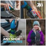 BootBuddy Shoe & Boot Cleaner Brush – Footwear Cleaning Kit for Running and Walking Shoes, Hiking Boots, Golf Shoes & Soccer Cleats – Cleans Mud, Dirt & Stains in Minutes, As Seen on Dragons’ Den