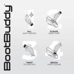 BootBuddy Shoe & Boot Cleaner Brush – Footwear Cleaning Kit for Running and Walking Shoes, Hiking Boots, Golf Shoes & Soccer Cleats – Cleans Mud, Dirt & Stains in Minutes, As Seen on Dragons’ Den