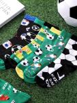 GGFIRR 6 Pairs Funny Soccer Socks for Men Women, Novelty Athletic Crew Socks, Holiday Birthday Christmas Gift for Lovers, Players, and Teams
