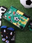 GGFIRR 6 Pairs Funny Soccer Socks for Men Women, Novelty Athletic Crew Socks, Holiday Birthday Christmas Gift for Lovers, Players, and Teams