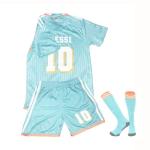 2024/2025 Soccer Jerseys for Kids Boys & Girls Youth Soccer Practice Jersey Outfits Football Training Shirt Uniforms - Aqua