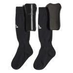 adidas Unisex-Child Performance Youth Sock Shin Guards, Black/White, Medium