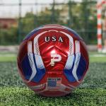 PLAYPRO Country Training Soccer Ball: World Edition (USA - RED, 5)