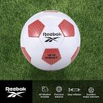 Reebok VR-2K Heritage Synthetic Soccer Ball, Classic, Reliable Material, (White/Red, Size 5)