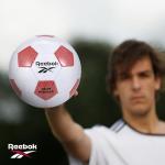 Reebok VR-2K Heritage Synthetic Soccer Ball, Classic, Reliable Material, (White/Red, Size 5)