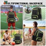 Multi-Sport Backpack with Ball Holder and Shoe Compartment