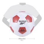 Reebok VR-2K Heritage Synthetic Soccer Ball, Classic, Reliable Material, (White/Red, Size 5)