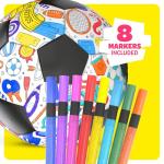 Soccer Ball Coloring Kit for Kids - Soccer Gifts for Girls & Boys - Sports Gifts - 3 4 5 6 7 8 Year Old Boy Birthday Gift - Craft Kits for Kids Ages 4-8 - Boy Toys for 4 Year Old - Games Accessories
