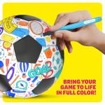 Soccer Ball Coloring Kit for Kids - Soccer Gifts for Girls & Boys - Sports Gifts - 3 4 5 6 7 8 Year Old Boy Birthday Gift - Craft Kits for Kids Ages 4-8 - Boy Toys for 4 Year Old - Games Accessories