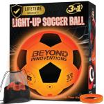 Light Up Soccer Ball - Soccer Gifts for Boys & Girls 8-15+ Year Old- Glow in the Dark Soccer Ball | Size 5 | Cool Birthday Gift Ideas for Kids / Teen - Glow Up Soccer Christmas Toys for Girls and Boys