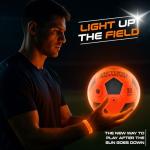 Light Up Soccer Ball - Soccer Gifts for Boys & Girls 8-15+ Year Old- Glow in the Dark Soccer Ball | Size 5 | Cool Birthday Gift Ideas for Kids / Teen - Glow Up Soccer Christmas Toys for Girls and Boys