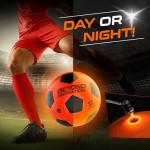 Light Up Soccer Ball - Soccer Gifts for Boys & Girls 8-15+ Year Old- Glow in the Dark Soccer Ball | Size 5 | Cool Birthday Gift Ideas for Kids / Teen - Glow Up Soccer Christmas Toys for Girls and Boys