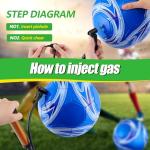 Realspring 18 Pcs Deflated Soccer Balls Bulk with Pump Bag Operation Christmas Official Size Football for Youth Outdoor Outside Sport Training Gift Christian Charity Donation(Size 5)