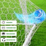 Realspring 18 Pcs Deflated Soccer Balls Bulk with Pump Bag Operation Christmas Official Size Football for Youth Outdoor Outside Sport Training Gift Christian Charity Donation(Size 5)