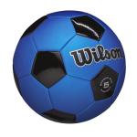 WILSON Traditional Soccer Ball - Size 5, Black/Royal