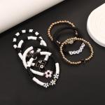 BVGA Soccer Bracelets for Women Soccer Ball Charms Bracelet Heishi Beaded Bracelets Game Day Outfits Jewelry Soccer Mom Accessories Sports Fans Party Favors Gifts (Style C)