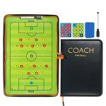 RoseFlower Soccer Coaching Board, Magnetic Soccer Tactics Strategy Board, Erasable Coaches Clipboard with Magnets and Marker Pen, Coach Training Equipment for Teaching and Game Plan