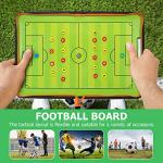 RoseFlower Soccer Coaching Board, Magnetic Soccer Tactics Strategy Board, Erasable Coaches Clipboard with Magnets and Marker Pen, Coach Training Equipment for Teaching and Game Plan