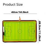RoseFlower Soccer Coaching Board, Magnetic Soccer Tactics Strategy Board, Erasable Coaches Clipboard with Magnets and Marker Pen, Coach Training Equipment for Teaching and Game Plan