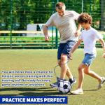 TOBWOLF 2PCS Football Kick Trainer Soccer Ball Net Kicker, Fits Ball Size 3, 4, 5, Solo Soccer Kick Practice Training Aid Soccers Return Trainer Net Football Trainers Juggling Nets for Youth Adults