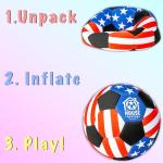 U Scored Sports in The House Soccer Ball - USA Indoor Size 4 Padded Soccer Ball for Kids (Ages 3+) & Adults - Bring Soccer Practice Home - Perfect for Juggling - Gift for Soccer Player - USA Edition